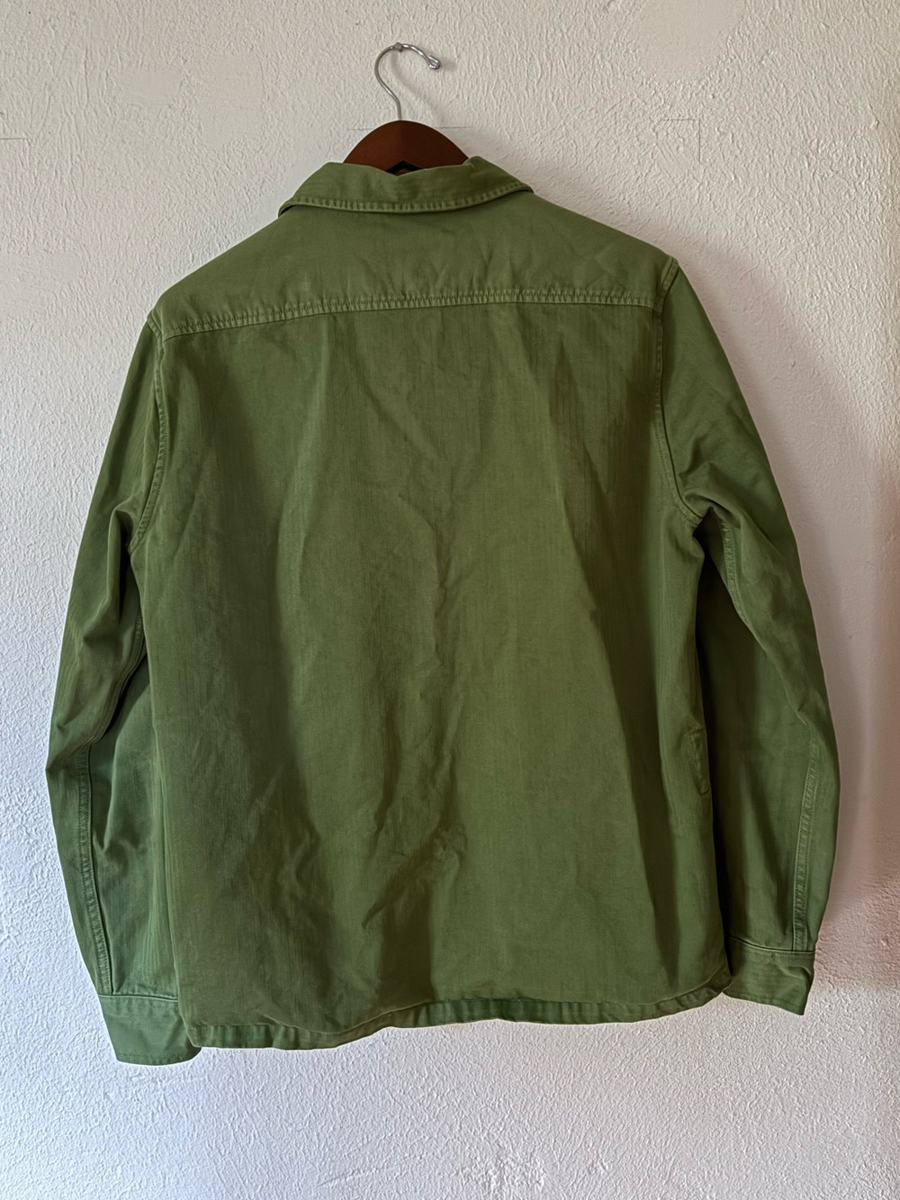 Boden Olive Green Cotton Canvas Button-Up Workwear Jacket - Picture 3 of 7